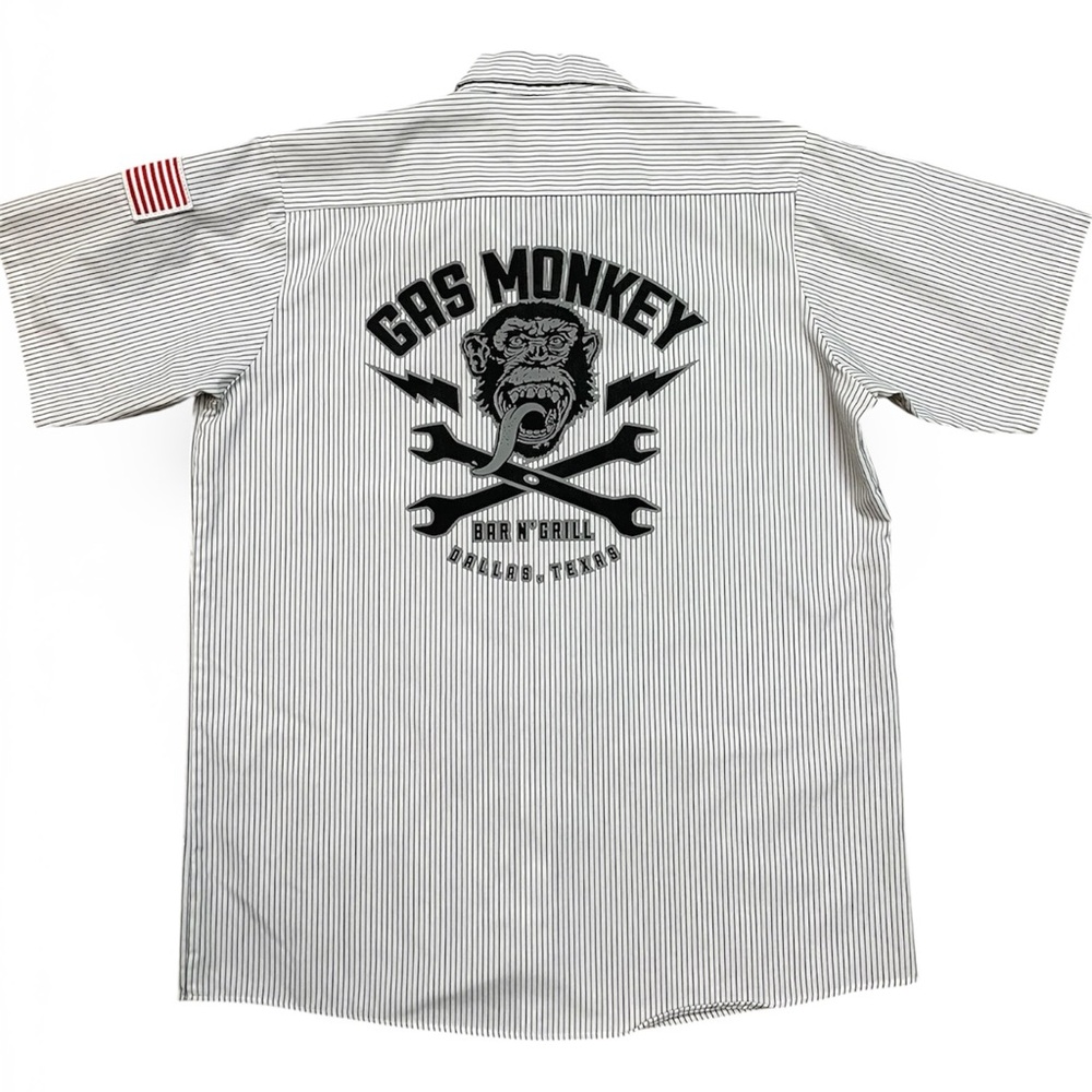 Red Kap Men’s Gas Monkey Bar N’Grill Dallas Texas Shirt